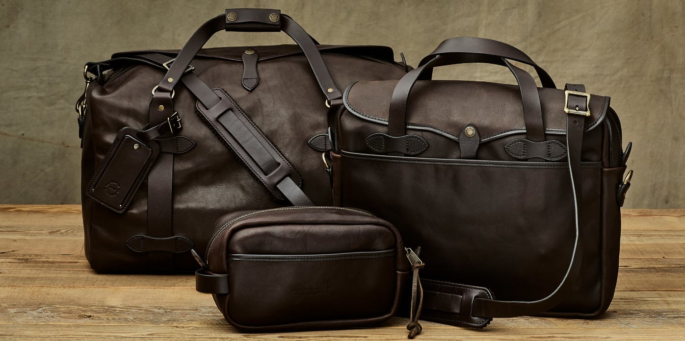 Filson weatherproof store leather briefcase