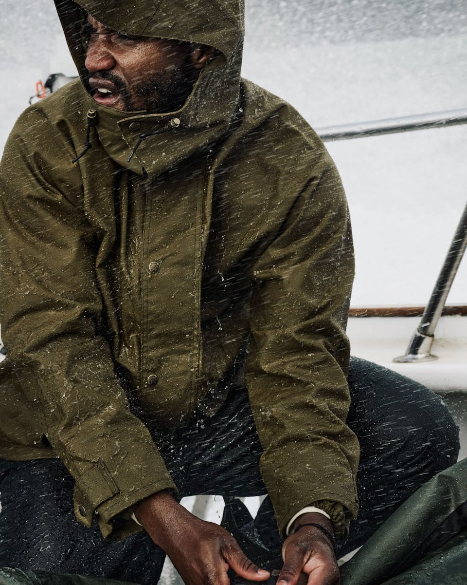 Rain Jacket Waxed Canvas Jacket With Hood Waxed Canvas Winter